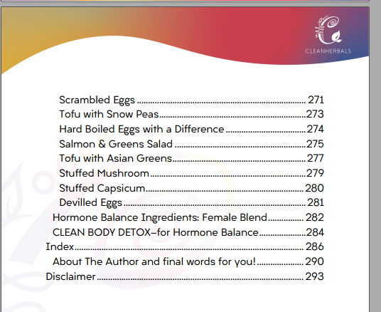 eBook: Your Hormone Support through Clean Nutrition, Herbs, Exercise, and Detox