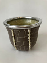 Load image into Gallery viewer, Yerba Mate Glass Cup, Eco- leather wrapped , hand made in Argentina.