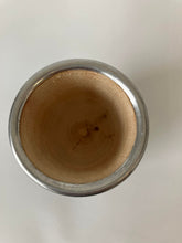 Load image into Gallery viewer, Silver Wooden Mate Gourd- Yerba mate cup