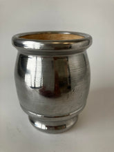 Load image into Gallery viewer, Silver Wooden Mate Gourd- Yerba mate cup