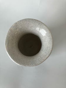 Ceramic Hand Made Artisal Mate Cup- White