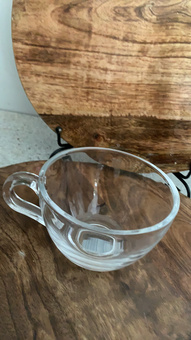 Glass tea cups