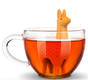 Silicone Rubber Como Llama Tea Infuser Alpaca Animal Tea Infuser Tea Strainer