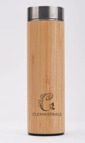 Clean Herbals Bamboo &amp; Stainless-Steel Tea Thermo