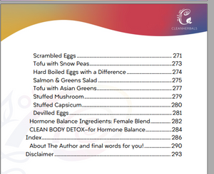Your Hormone Support through clean nutrition, herbs, exercise, and detox eBook