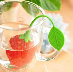 Silicone tea infuser Strawberry Loose Herbal Spice Infuser Filter Diffuser Tea Leaf Strainer Kitchen Tea set Supplies